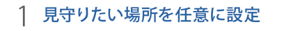 見守りたい場所を任意に設定